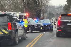 Person Taken To Hospital After Morning Crash At Busy Bedford Intersection