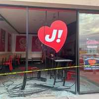 Car Barrels Through Juicy Platters Harrison Storefront Day Before Paramus Shop Opening