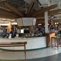 <p>The coffee bar at Barnes &amp; Noble Kitchen in Scarsdale.</p>