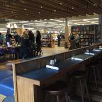 <p>There&#x27;s plenty of room to plug in -- and enjoy the food -- at the new Barnes &amp; Noble Kitchen in Scarsdale.</p>