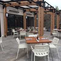 <p>The outdoor dining area of the new Barnes &amp; Noble Kitchen in Scarsdale.</p>