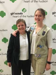 Croton Teen Presented With Girl Scout Award