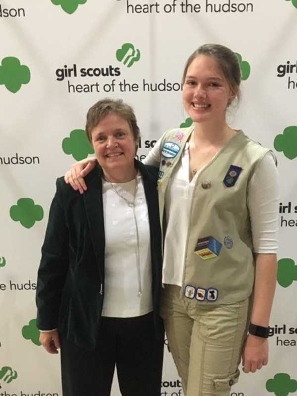 Croton Teen Presented With Girl Scout Award