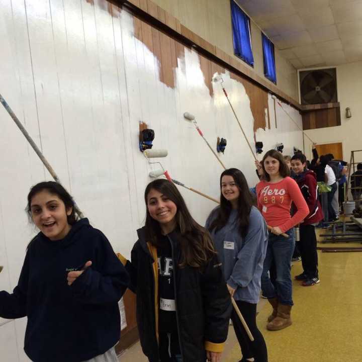 Volunteers from Jersey Cares at a 2015 MLK Jr. Day of Service.