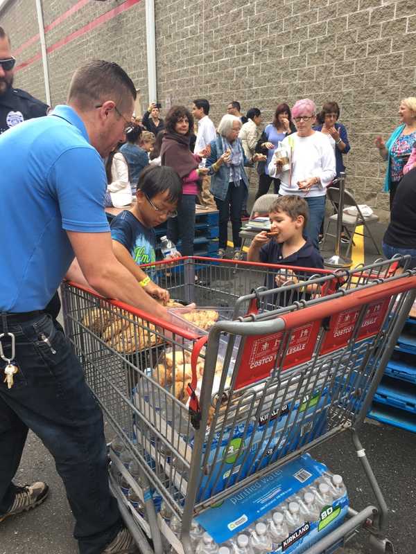 Hillary Clinton Supporters Line Up Early At Book Event At Brookfield Costco