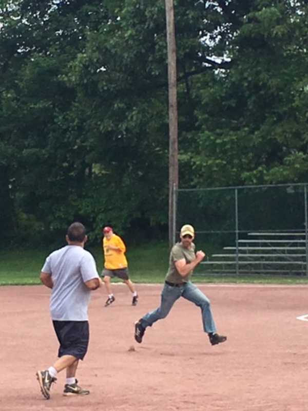 Lions Club Takes On Ossining Police Department In Softball