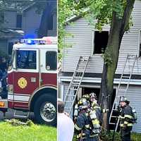 <p>Lightning ignited the fire at 372 Bullard Avenue, Paramus the morning of Friday, July 14.</p>