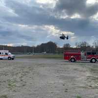 <p>The driver of the vehicle was transported to a local hospital by ground while the passenger was airlifted to the hospital</p>