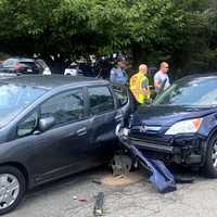 SUV Slams Into Parked Cars In Ridgewood