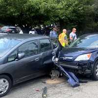 <p>The senior driver of the Honda CRV was alert and conscious when members of the Ridgewood Volunteer Ambulance Corps loaded him into their rig following the crash on Cottage Place near the Stop &amp; Shop on Franklin Avenue  just before 1 p.m. July 18.</p>