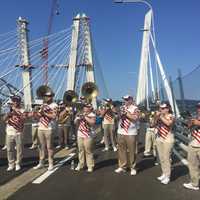 <p>Musical entertainment on the bridge.</p>