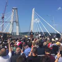 <p>Gov. Andrew Cuomo at the new Tappan Zee ceremony.</p>