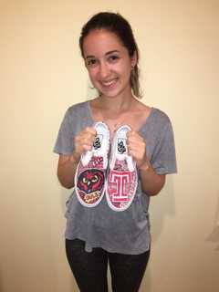 New Rochelle Teen Puts One Foot Forward With School-Spirited Sneakers