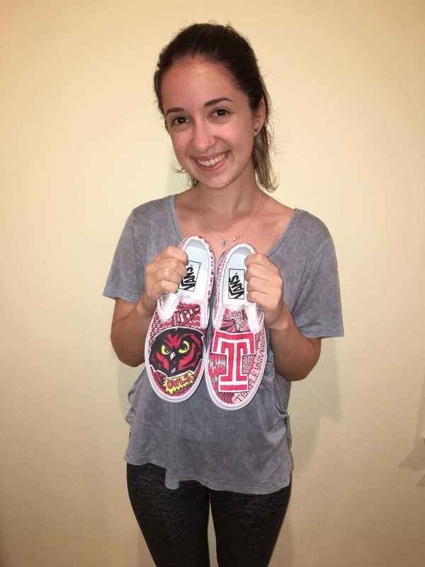 New Rochelle Teen Puts One Foot Forward With School-Spirited Sneakers