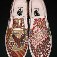 <p>Boston College sneakers by New Rochelle Artist Rebecca Feldman.</p>