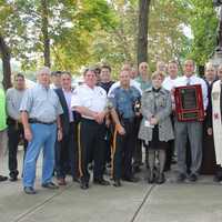 <p>Students, police officers, firefighters, EMTs and citizens gathered for the event. </p>