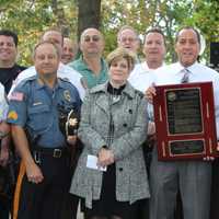 <p>Mayor Thomas Calabrese holds First Responders Day proclamation.</p>