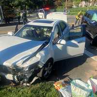 <p>The Acura sedan collided with the Infiniti SUV at Cantrell Road and Highland Avenue in Ridgewood shortly before 8:30 a.m. Wednesday, Sept. 21.</p>