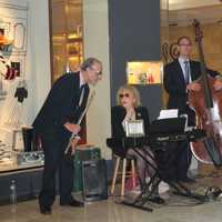 <p>A live band performed during cocktail hour at the gala.</p>