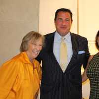 <p>From left, Jeanne Patrican of BVMI with fellow board member Jack Inserra and volunteer dentist, Dr. Dayna Cassandra. </p>