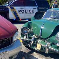 <p>The 1965 Porsche 356 and minivan collided at the intersection of Franklin Turnpike and Nagle Street in Ridgewood on Friday, Sept. 23.</p>