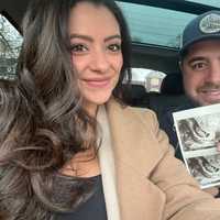 <p>Michelle and Anthony Calcagni found out they were expecting while she was filming &quot;Next Level Chef.&quot; Baby Girl Calcagni is due in May.</p>