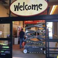 <p>Putting the finishing touches on the new Wegmans in Montvale.</p>