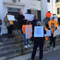 <p>Students and alumni from several area schools led a rally against gun violence held for two hours Saturday at the old Putnam County Courthouse in Carmel.</p>