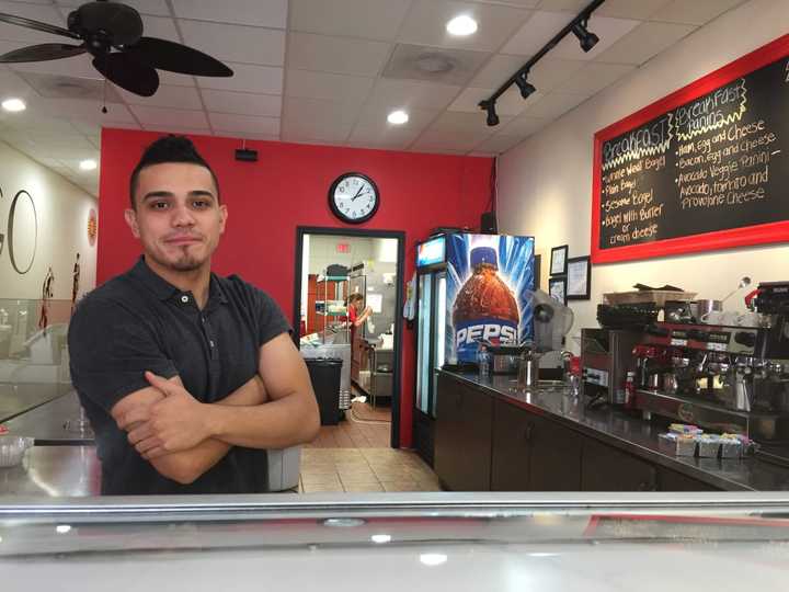 Ariel Espejo, 25, at El Tango Argentina&#x27;s new Hackensack location.