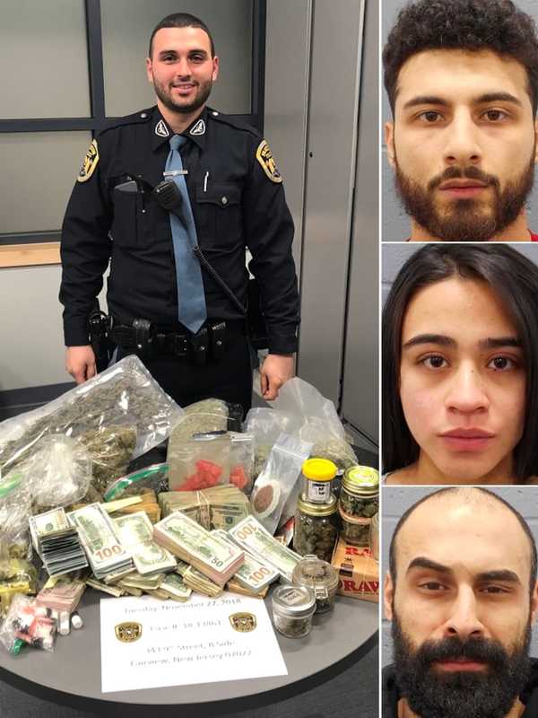 Fairview Officer Finds Drug Mill: 8 Pounds Of Pot, Crack, $72,000 Cash Seized, Three Busted
