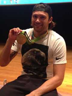 Golden Moment In Mamaroneck As US Olympian Tells Teens: Embrace Your Gifts