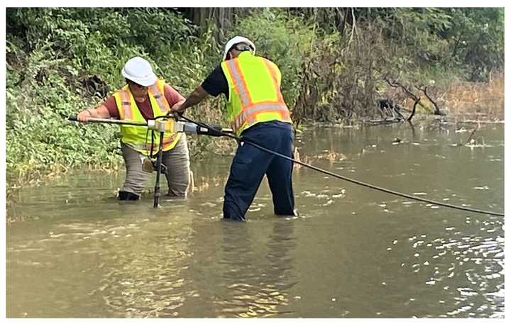 A water main break flooded part of Route 4 in Paramus and closed a busy exit ramp on Thursday, Aug. 17.