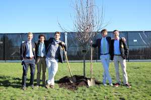 Sophomores Dedicate Tree To Trinity-Pawling School Arboretum