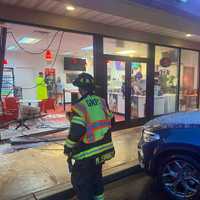 Runaway SUV In Drive Instead Of Park Plows Through Front Window Of Rita's Ice In Glen Rock
