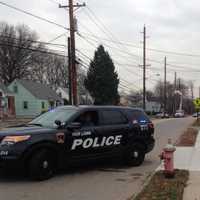 <p>Fair Lawn police redirect traffic on Saddle River Road.</p>