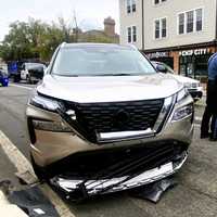 <p>The Nissan Rogue, like the minivan, had to be towed.</p>