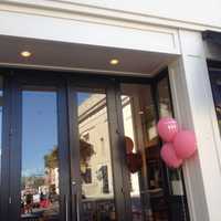 <p>J. Crew is decked out for the Go For Pink event on Thursday.</p>