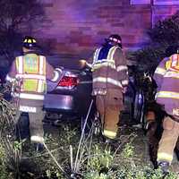 Sedan Slams Into Fair Lawn Garden Apartment, Driver Flees On Foot, Found Three Towns Away