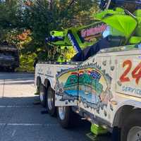 <p>A Citywide Towing heavy wrecker removed the truck.</p>