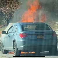 Photos: Multiple Car Fires Break Out On Southern State Parkway