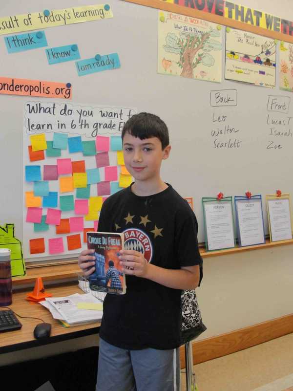 Irvington Sixth-Graders Create Presentations About Books In English Class
