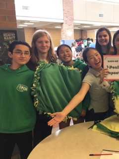 Irvington Middle School Students Make Blankets For Kids In Need