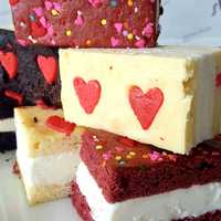 <p>Romantic ice cream sandwiches at Sherry B. Dessert Studio in Chappaqua.</p>