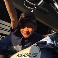 <p>Aadi, 6, gets the feel for a PPD motorcycle.</p>