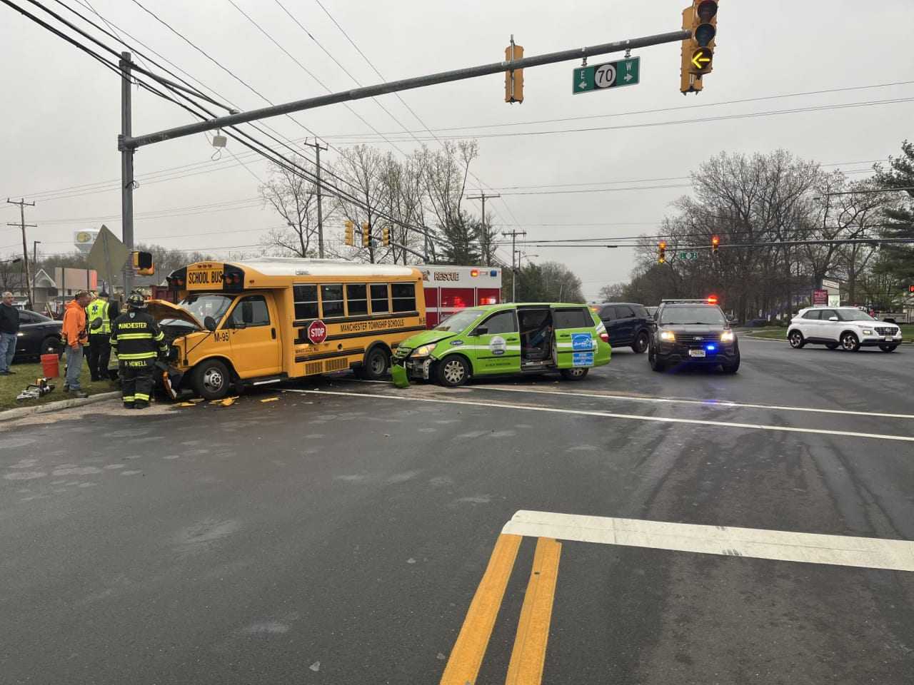 Three Adults, HS Student Hospitalized After School Bus Crash In South ...
