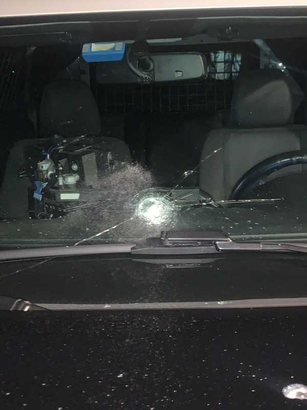 Police Cruiser Shot, Bullet Barely Misses Officer In Region