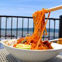 <p>Pad Thai at Sambal Thai + Malaysian in Irvington.</p>