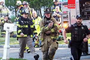 Firefighters, Police Team Up To Rescue Dog In NJ House Fire