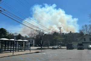 Large North Jersey Brush Fire Continues Burning