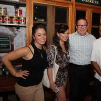 <p>Jersey Girls Food Tours Co-Founders Alessia Aron and Janis Borroto with Matera&#x27;s on Park Owners Michael Finan &amp; Mark Forte.</p>